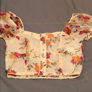 Floral crop top!